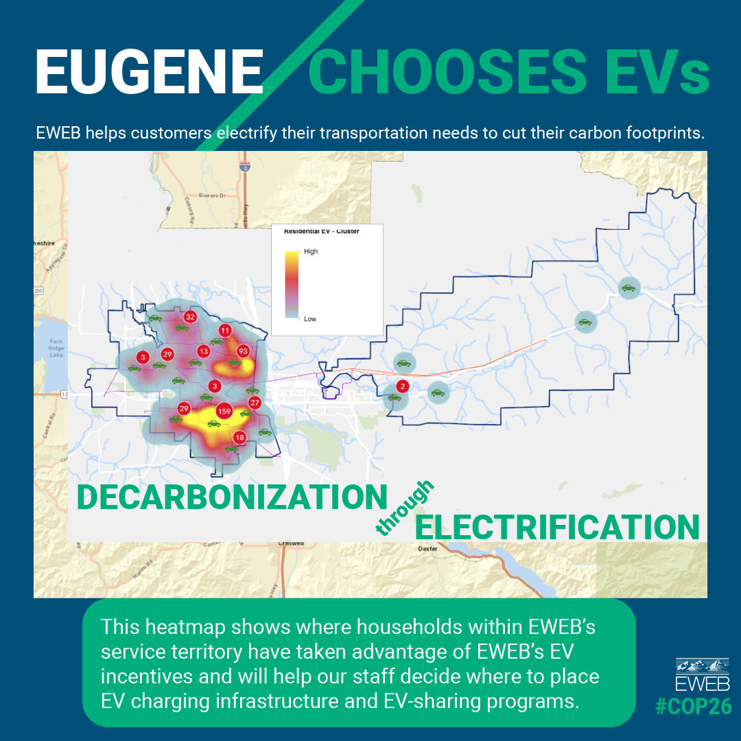 This heat map shows where EV households are currently located