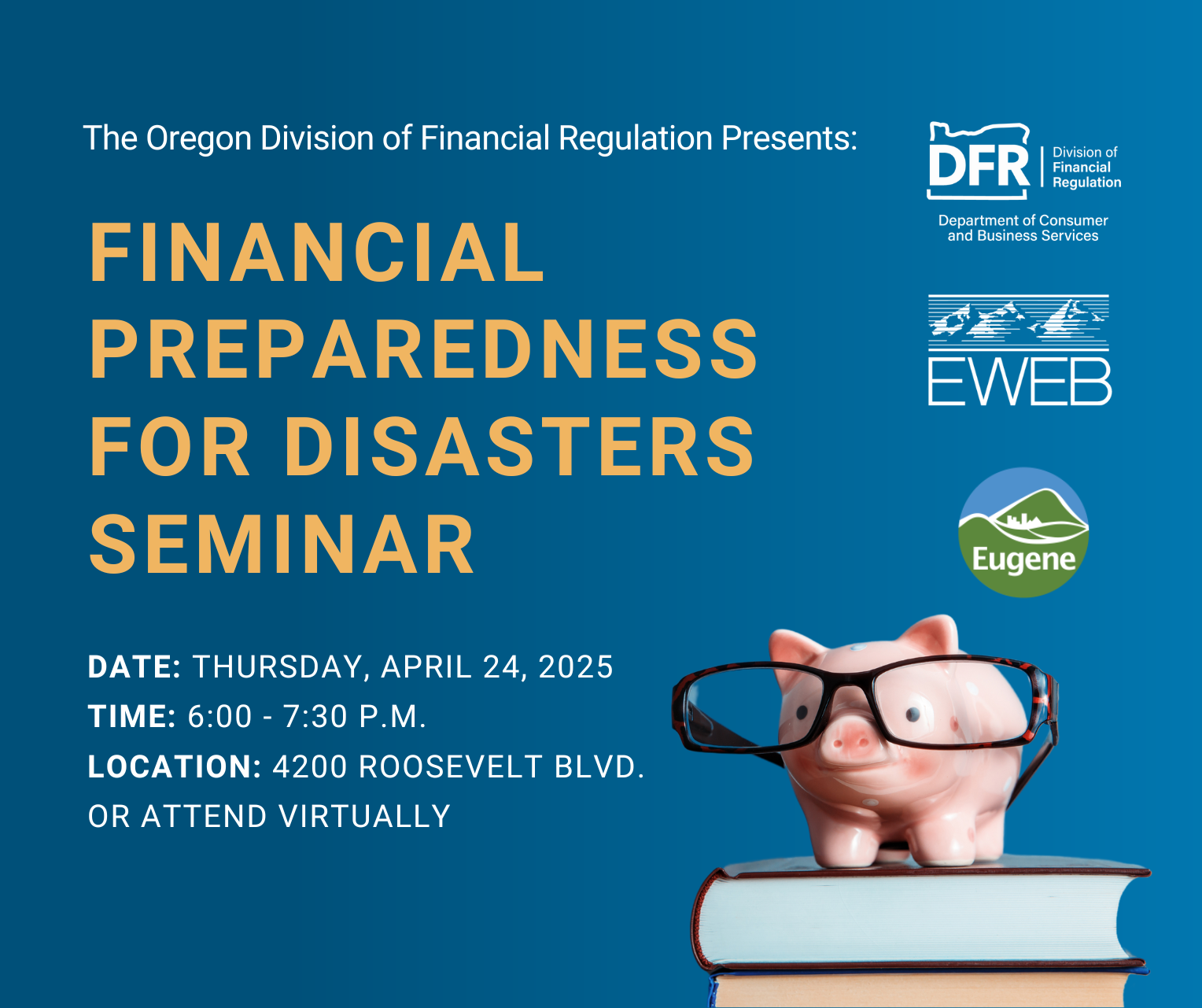 Financial Preparedness for Disasters Seminar Invitation