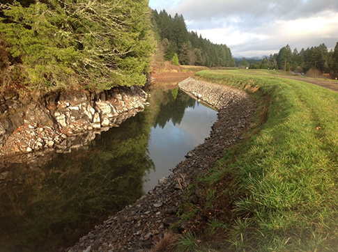 Leaburg Canal drawn down