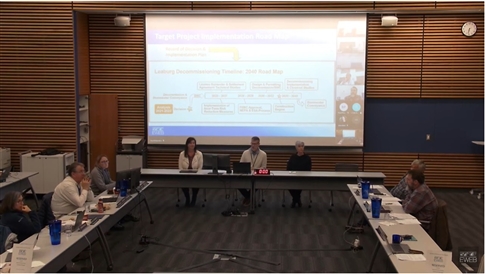 A screenshot from the EWEB Board Meeting