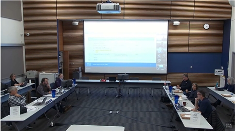 video screenshot from EWEB board meeting on Feb. 7