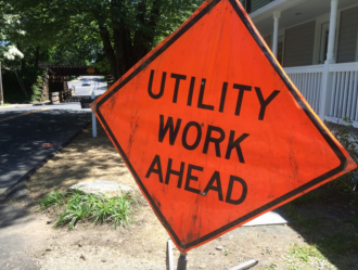 Utility work ahead