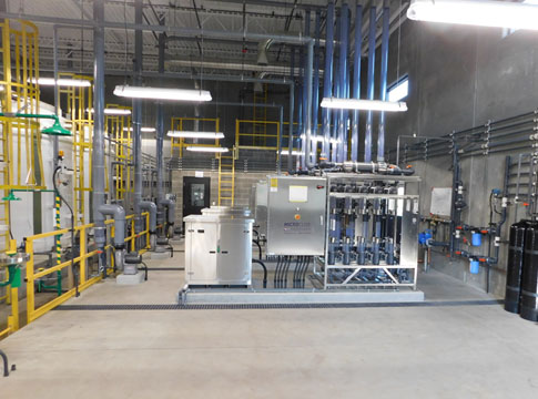 Photo of the sodium hypochlorite generation system