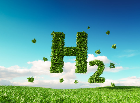 Image showing renewable hydrogen illustration