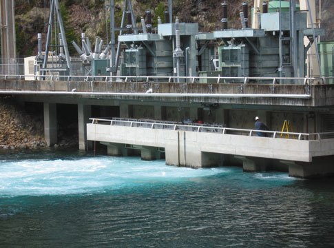 Carmen Smith hydroelectric project on the Mckenzie River