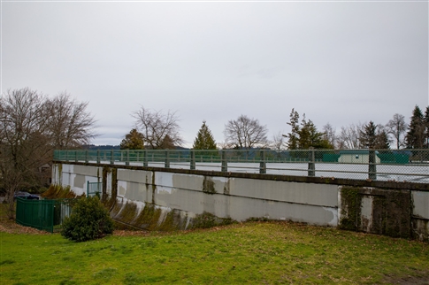 south side view of college hill reservoir