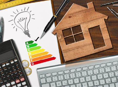 Illustration of planning energy efficient investments to home