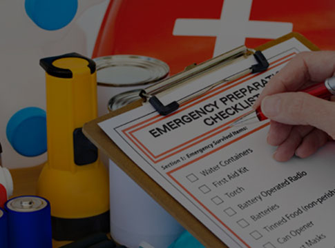 Emergency preparedness supplies and checklist
