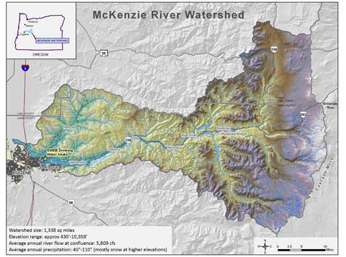 Picture of mckenzie watershed map