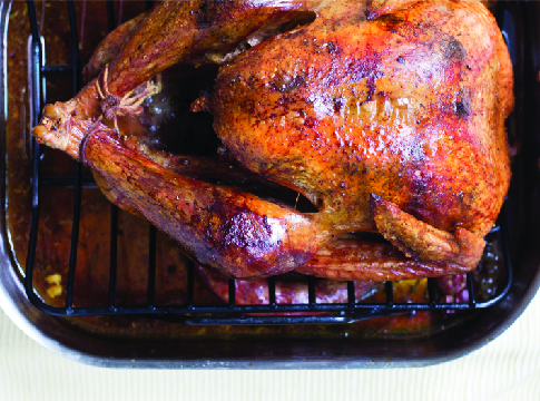 Nicely roasted Thanksgiving turkey