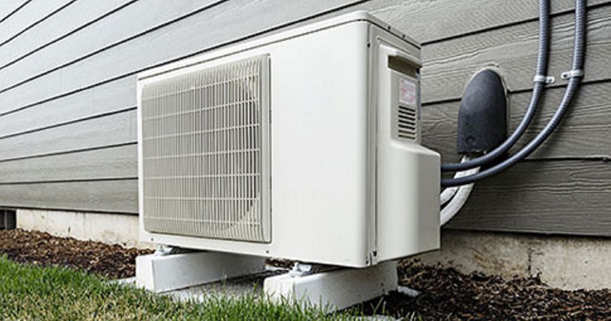 Picture of ductless heat pump outside unit